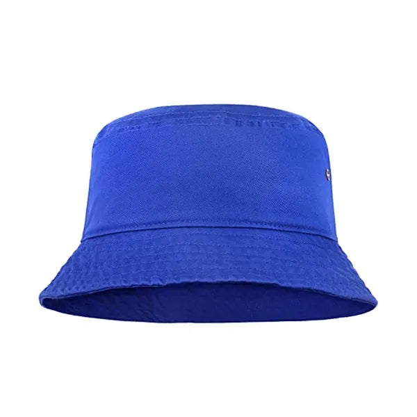 Unisex Fishing Brushed Cotton Twill Bucket Hat-Embroidered
