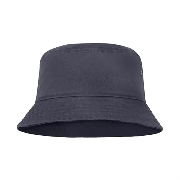 Unisex Fishing Brushed Cotton Twill Bucket Hat-Embroidered