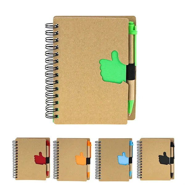 Wire-Bound Notebook With Pen