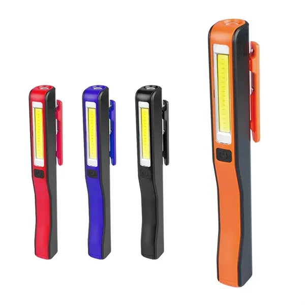 LED Inspection Lamp Working Flashlight With Magnet Clip COB