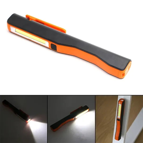 LED Inspection Lamp Working Flashlight With Magnet Clip COB