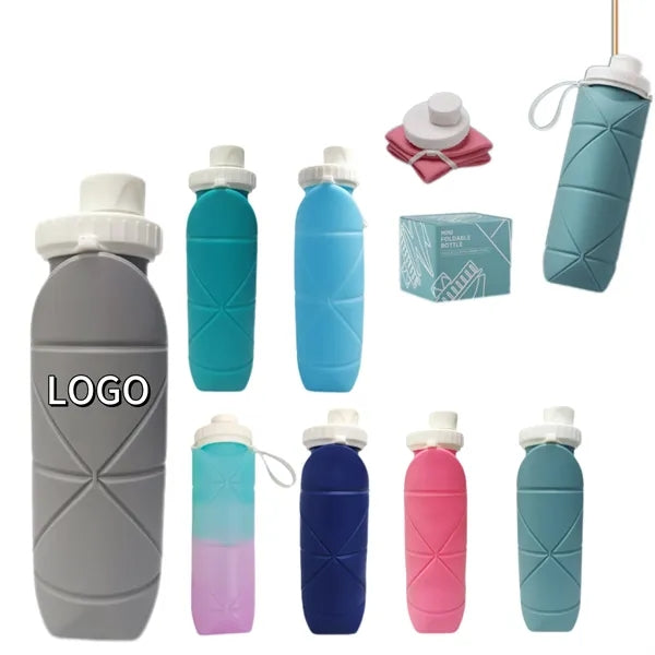 20Oz Collapsible Silicone Water Bottle