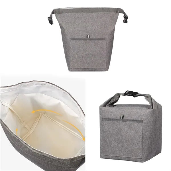 Durable Roll-Top Insulated Lunch Tote Bag