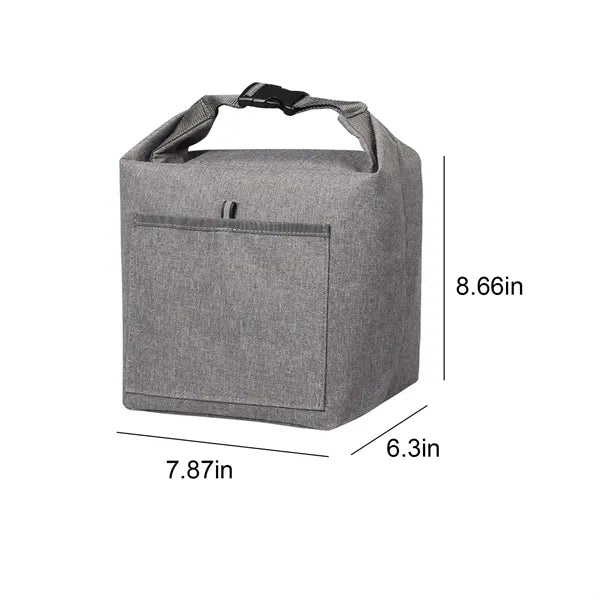 Durable Roll-Top Insulated Lunch Tote Bag