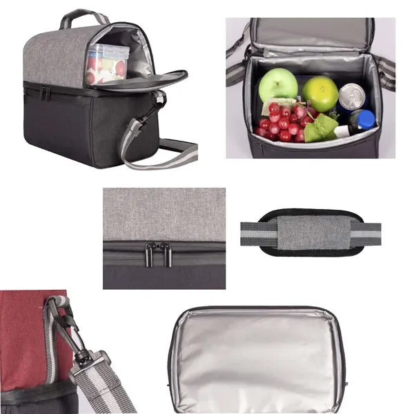 Compartments Insulated Lunch Bag