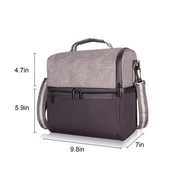 Compartments Insulated Lunch Bag