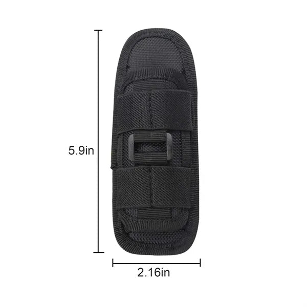 Tactical Flashlight Holster With Belt Clip