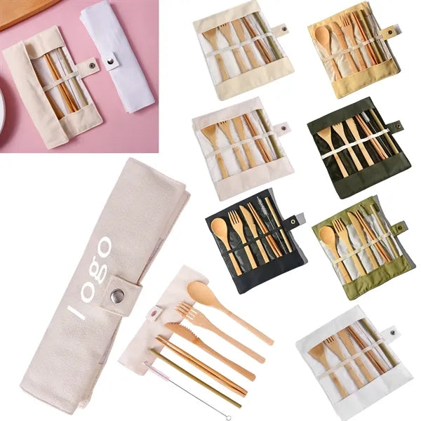 Bamboo Utensils Cutlery Set