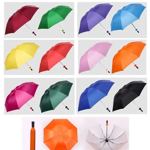 Wine Bottle-Shaped Umbrella Folding Bottle