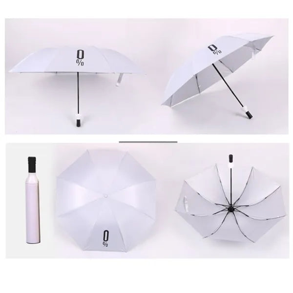 Wine Bottle-Shaped Umbrella Folding Bottle