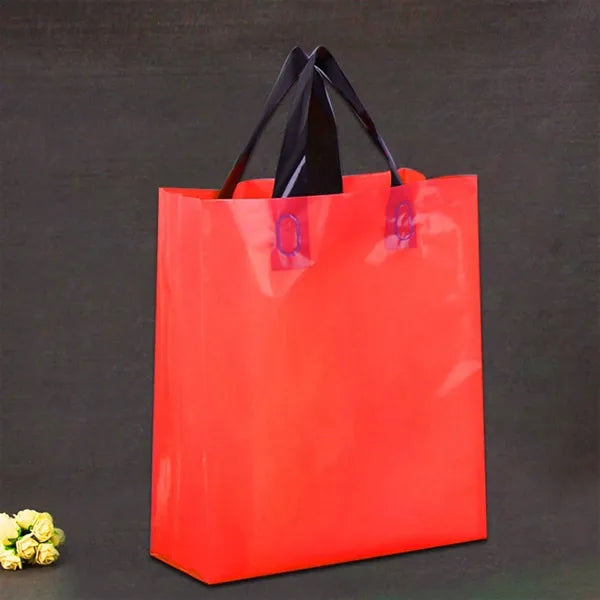 High-Density Plastic Shopping Bags with Handles
