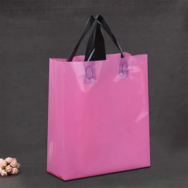 High-Density Plastic Shopping Bags with Handles