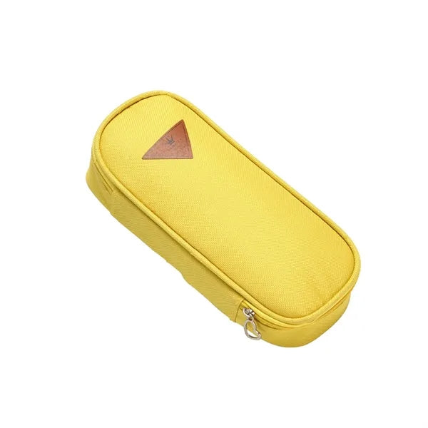 Zipper Pencil Case Triangle Pattern