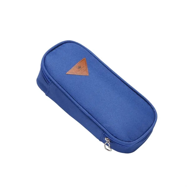 Zipper Pencil Case Triangle Pattern