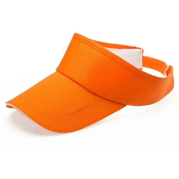 Solid Color Cotton Sun Protection Visor Caps