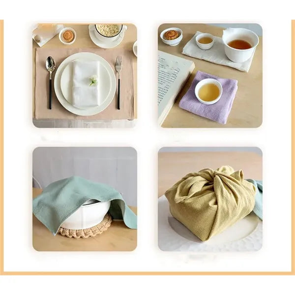 Square Hotel Napkin Cloth Plain Tea Towels