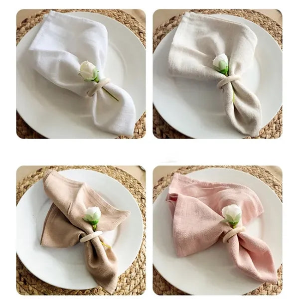 Square Hotel Napkin Cloth Plain Tea Towels