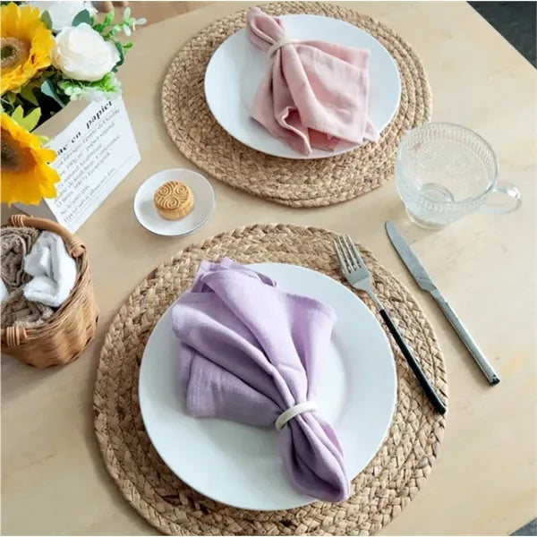 Square Hotel Napkin Cloth Plain Tea Towels