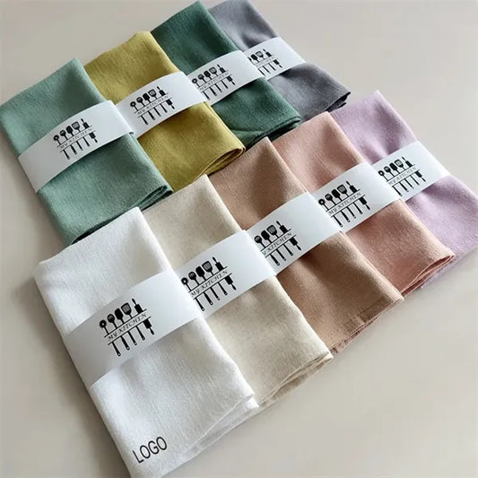 Square Hotel Napkin Cloth Plain Tea Towels