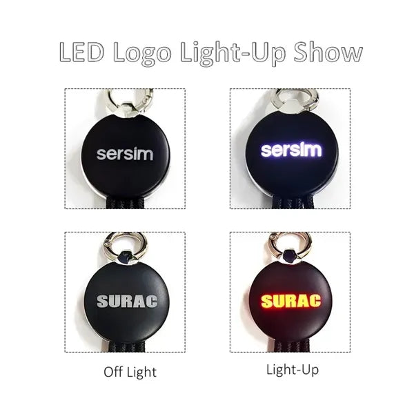 LED Logo 3 In1 USB Charging Cables For All Mobiles