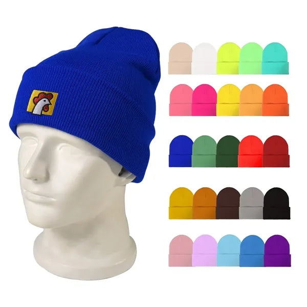 Knit Beanie With Cuff