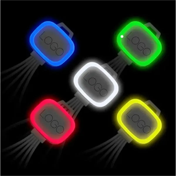 4 in 1 Multi Charge Cable With LED Trim Light For Promo Gift
