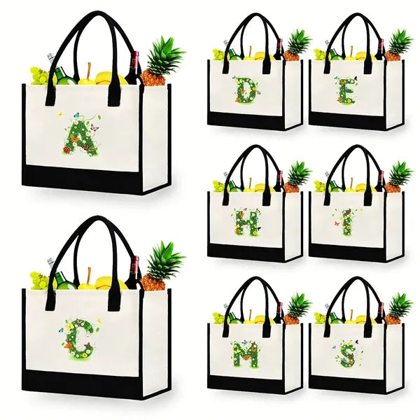 Stylish Printed Canvas Tote Bag with Over 100 Designs