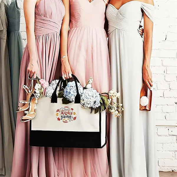 Stylish Printed Canvas Tote Bag with Over 100 Designs