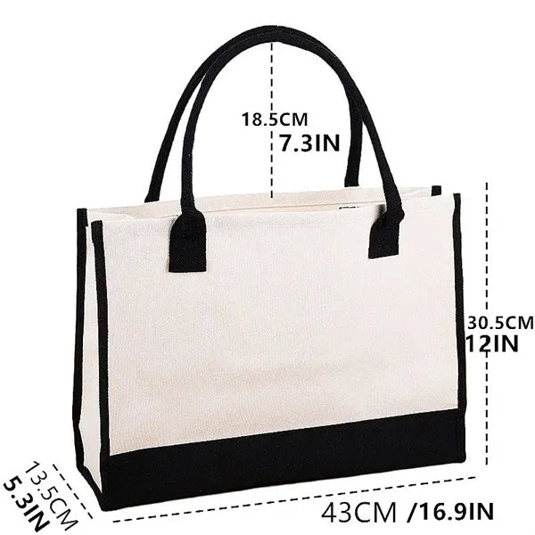 Stylish Printed Canvas Tote Bag with Over 100 Designs