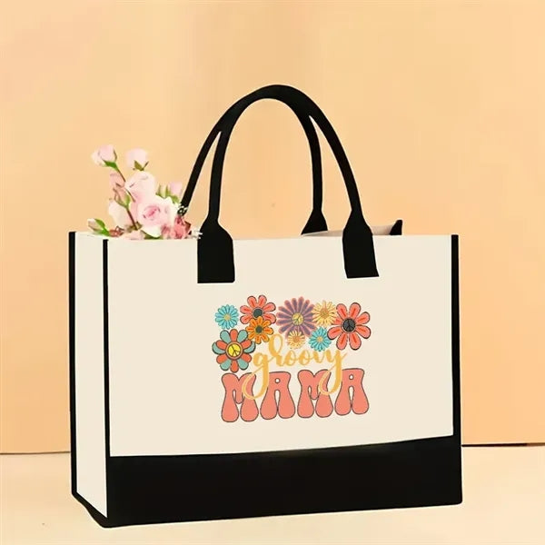 Stylish Printed Canvas Tote Bag with Over 100 Designs