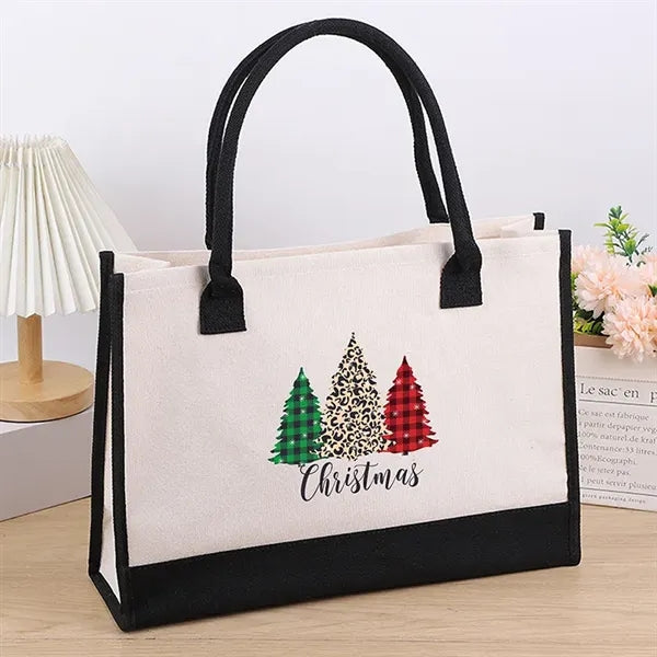 Stylish Printed Canvas Tote Bag with Over 100 Designs