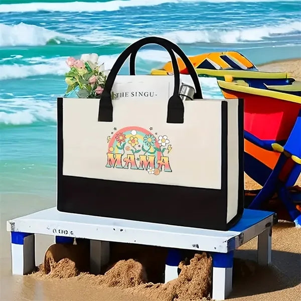 Stylish Printed Canvas Tote Bag with Over 100 Designs