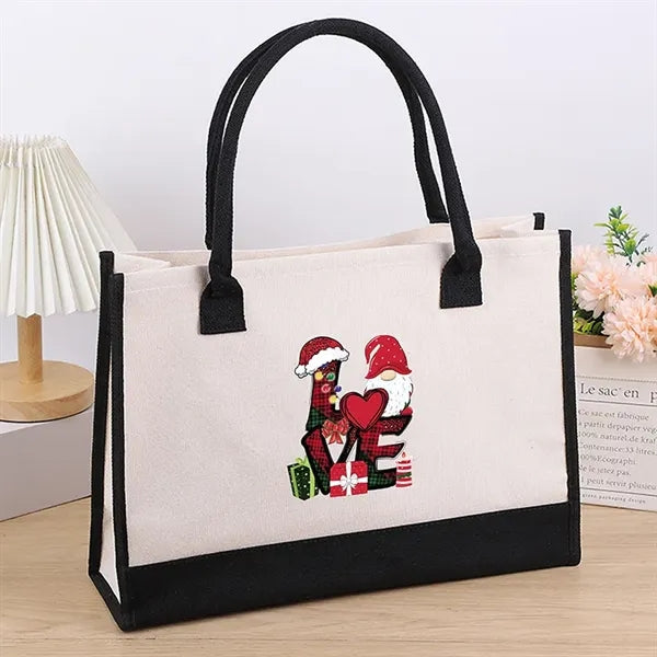 Stylish Printed Canvas Tote Bag with Over 100 Designs