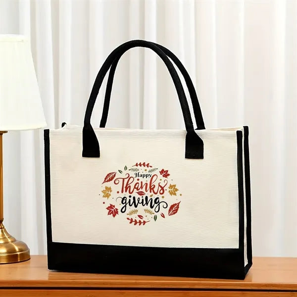 Stylish Printed Canvas Tote Bag with Over 100 Designs