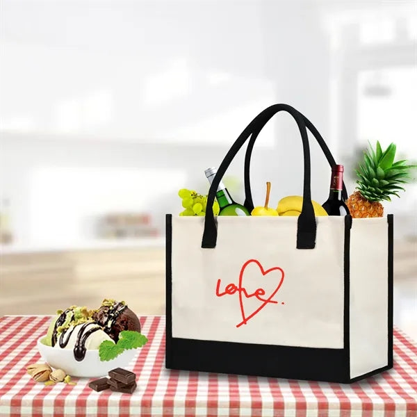 Stylish Printed Canvas Tote Bag with Over 100 Designs