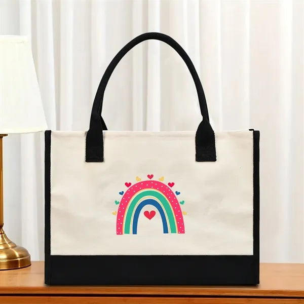 Stylish Printed Canvas Tote Bag with Over 100 Designs