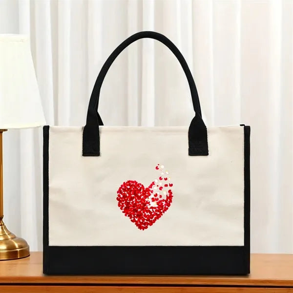 Stylish Printed Canvas Tote Bag with Over 100 Designs