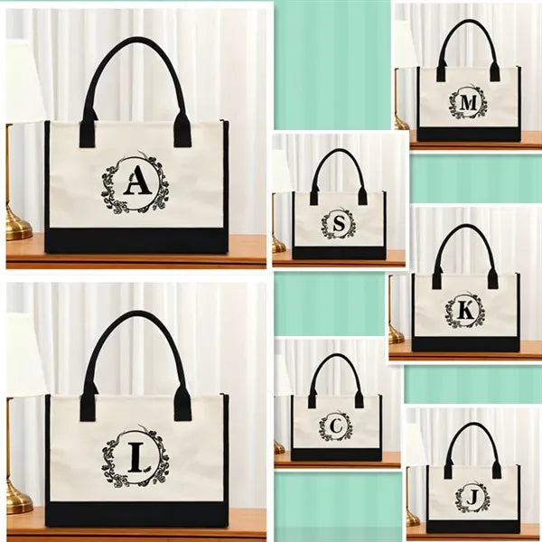 Stylish Printed Canvas Tote Bag with Over 100 Designs