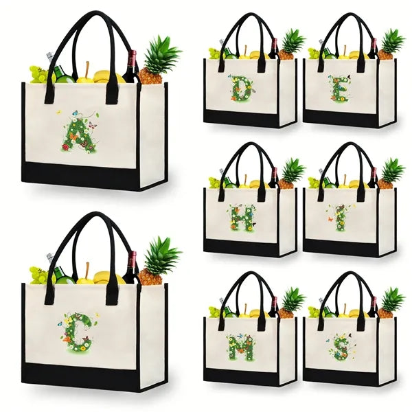 Stylish Printed Canvas Tote Bag with Over 100 Designs