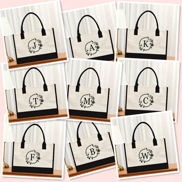 Stylish Printed Canvas Tote Bag with Over 100 Designs