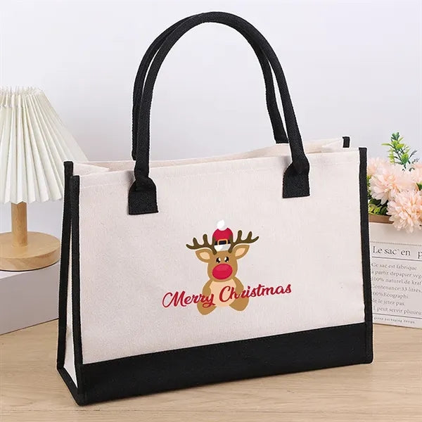 Stylish Printed Canvas Tote Bag with Over 100 Designs