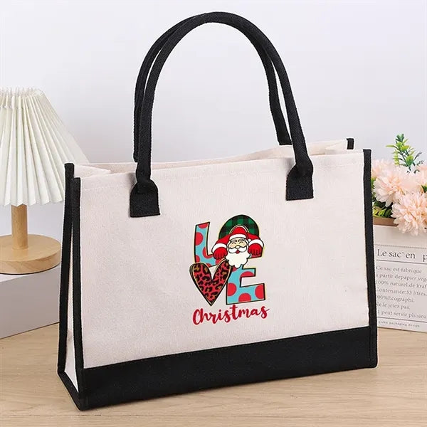 Stylish Printed Canvas Tote Bag with Over 100 Designs