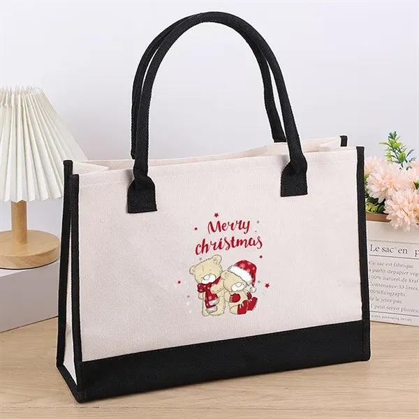 Stylish Printed Canvas Tote Bag with Over 100 Designs