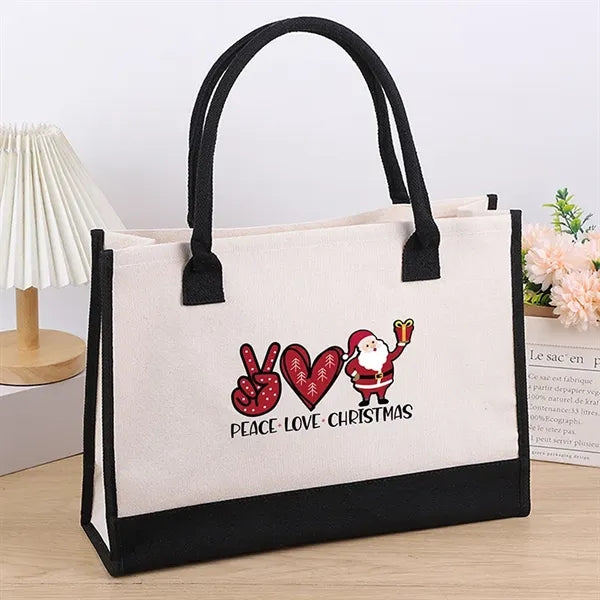 Stylish Printed Canvas Tote Bag with Over 100 Designs