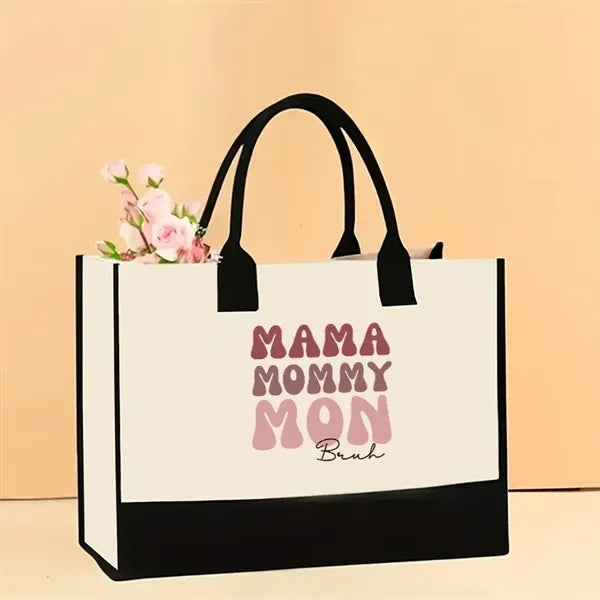 Stylish Printed Canvas Tote Bag with Over 100 Designs