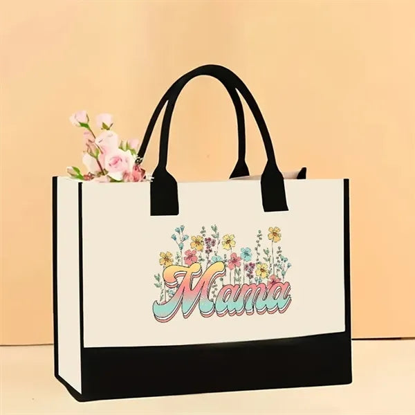 Stylish Printed Canvas Tote Bag with Over 100 Designs