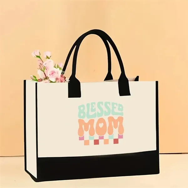 Stylish Printed Canvas Tote Bag with Over 100 Designs