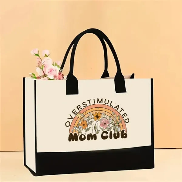 Stylish Printed Canvas Tote Bag with Over 100 Designs