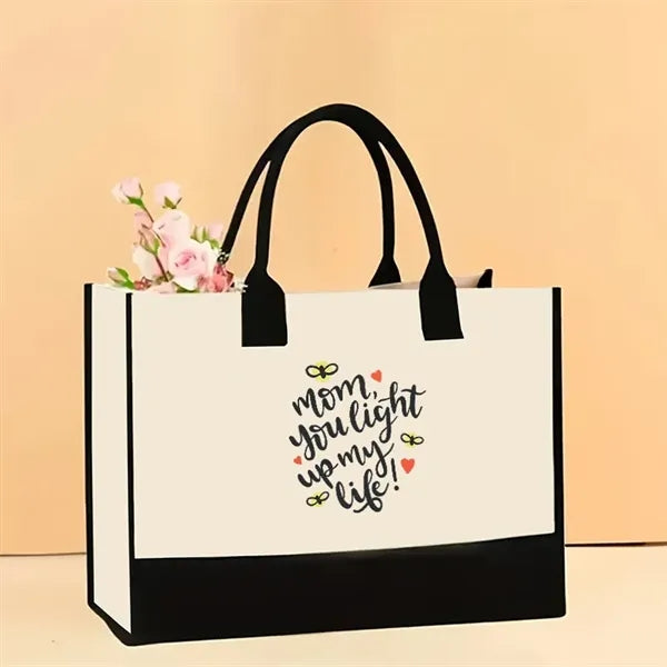 Stylish Printed Canvas Tote Bag with Over 100 Designs