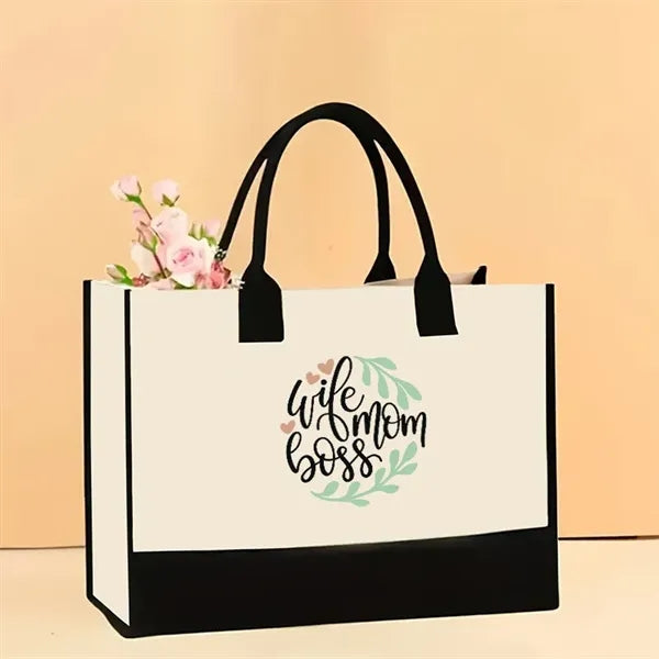 Stylish Printed Canvas Tote Bag with Over 100 Designs